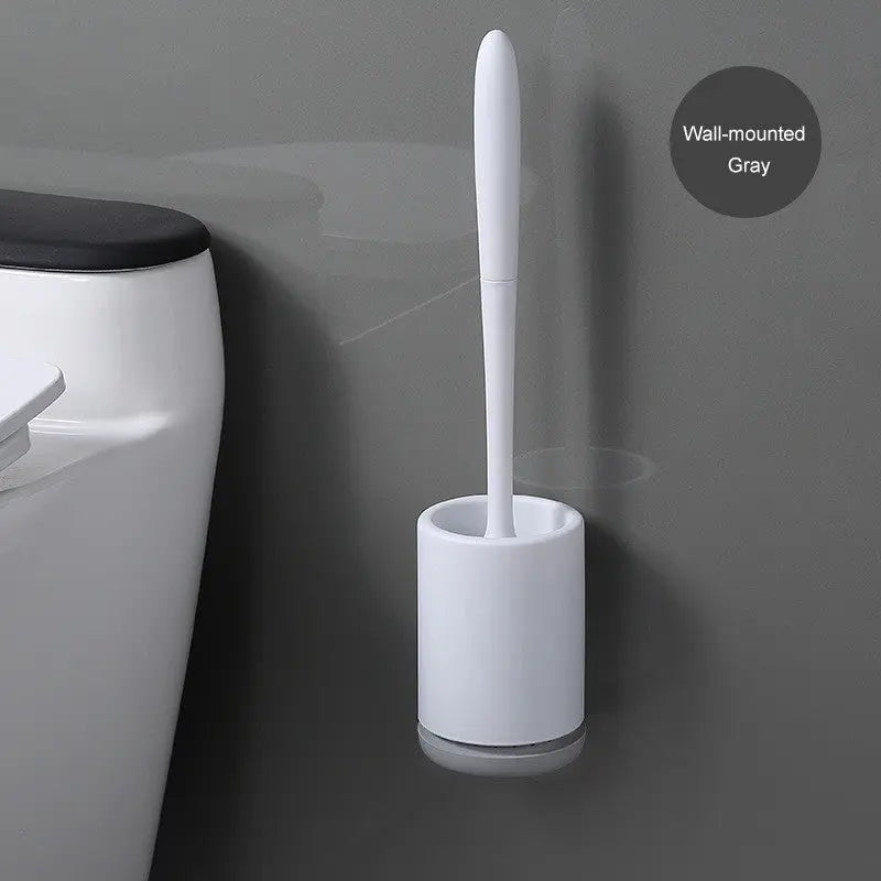 Non-stick Hair Soft Plastic Brush Head Toilet Smart Desion