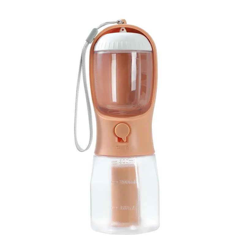 3-in-1 Portable Dog Water Cup with Food & Bag Dispenser Smart Desion