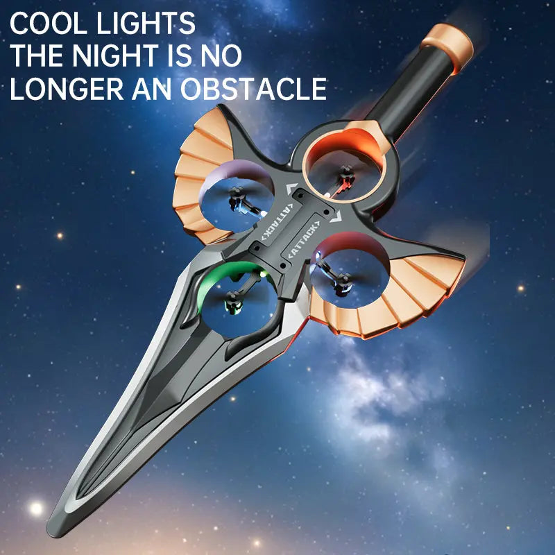 Gesture-Control Flying Sword Drone – Kids' RC Toy Smart Desion