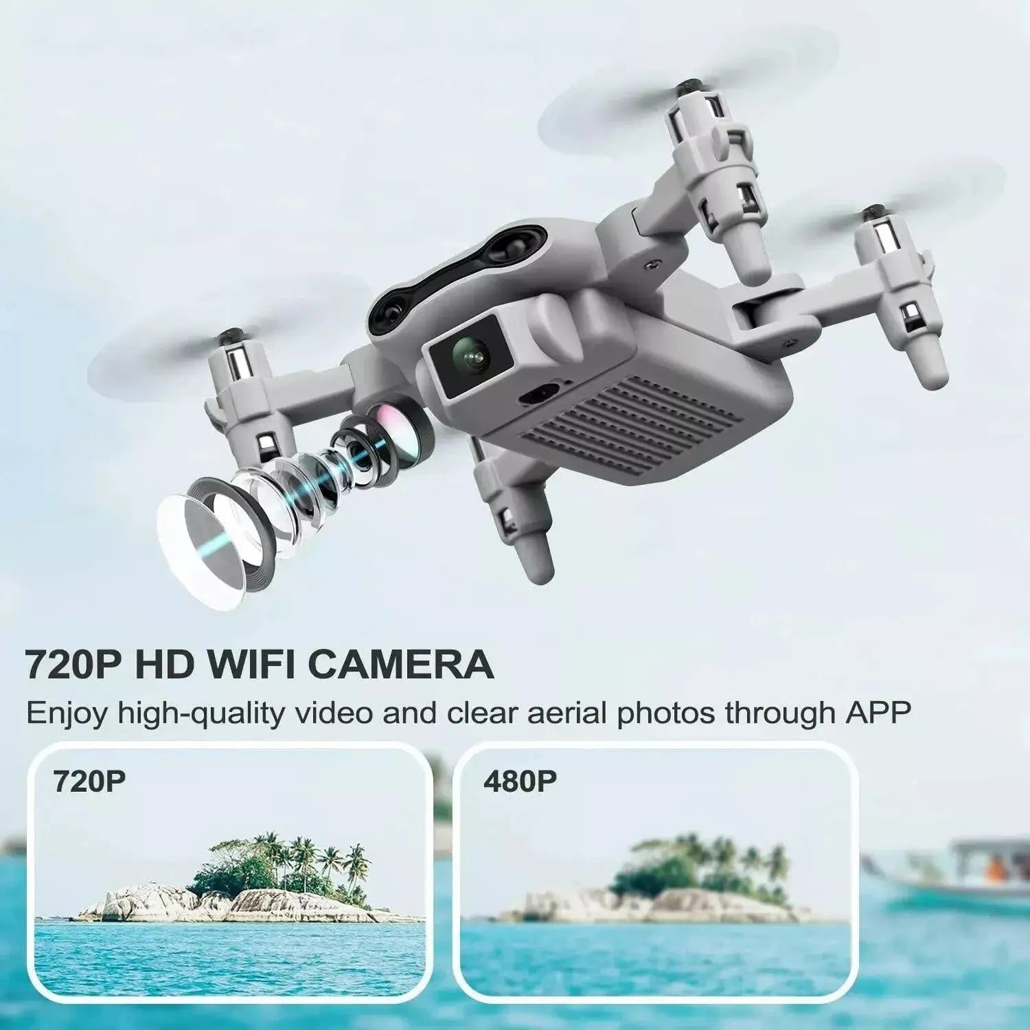 V9 Mini Foldable Drone with HD Camera – Kids & Adults Smart Desion