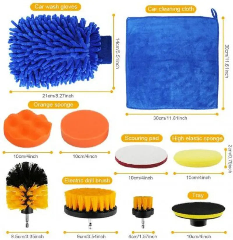30PCS Car Detailing Wash Brush Set For Interior Exterior Wheels Car Cleaning Kit Smart Desion