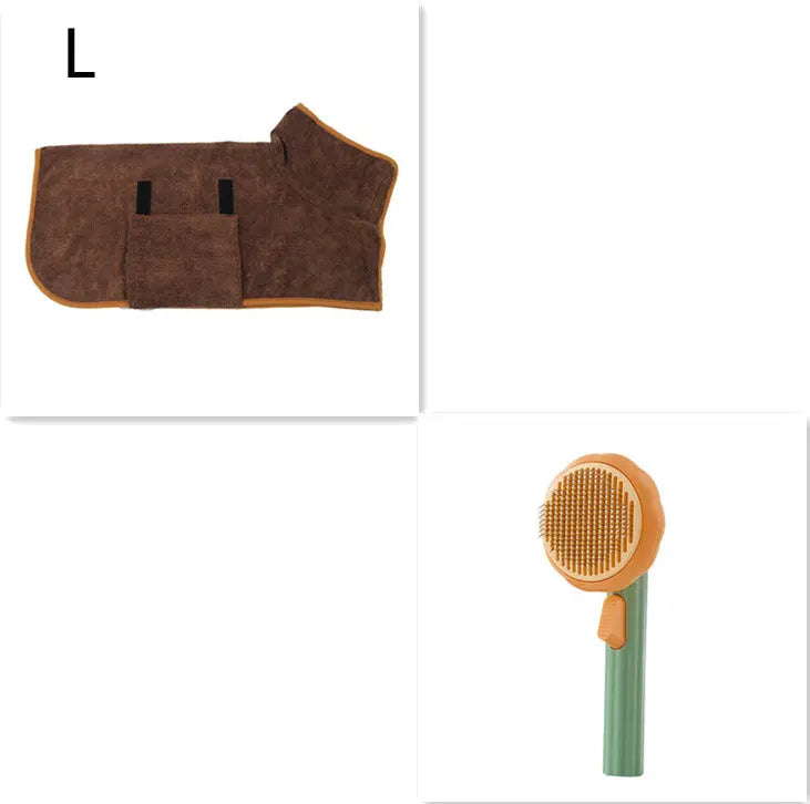 New Pet Cat Brush Hot Selling Hand-held Steel Wire Self-cleaning Comb Looper For Hair Removal Smart Desion