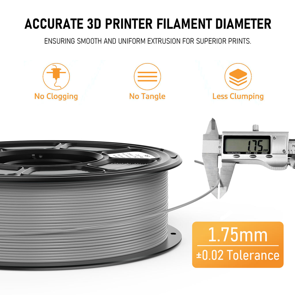 Silk PLA Filament 1.75mm – 1.1kg Spool, Glossy Shiny Finish, Smooth Printing
