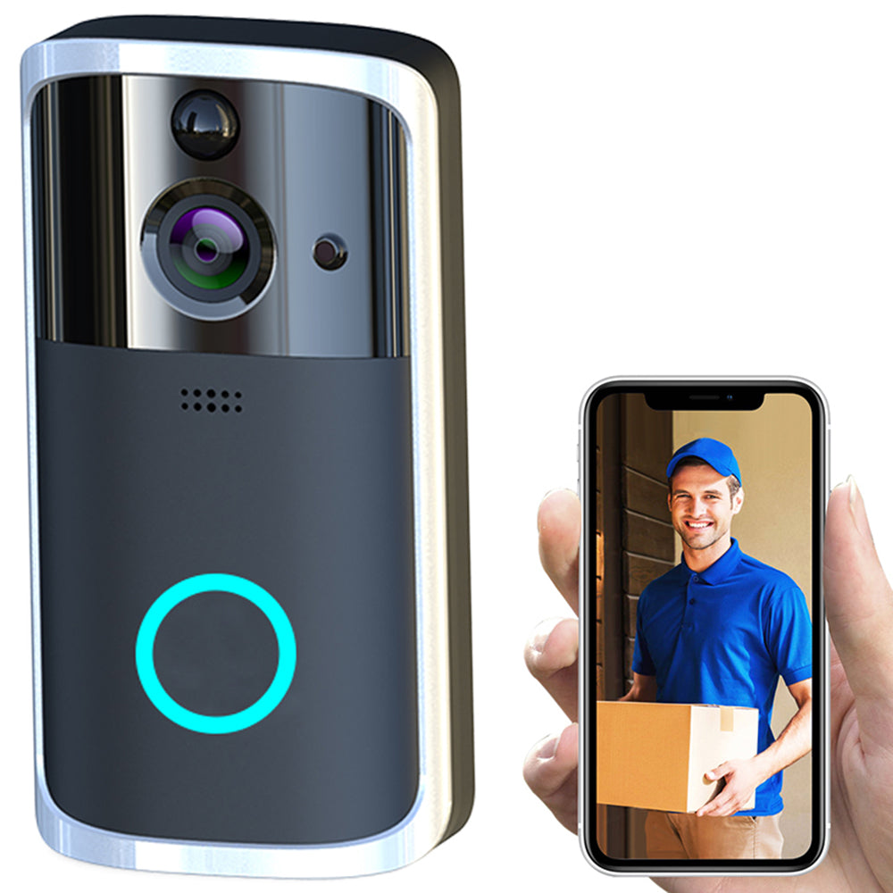 WiFi Video Doorbell Camera – HD Night Vision, Two-Way Audio, Remote Access