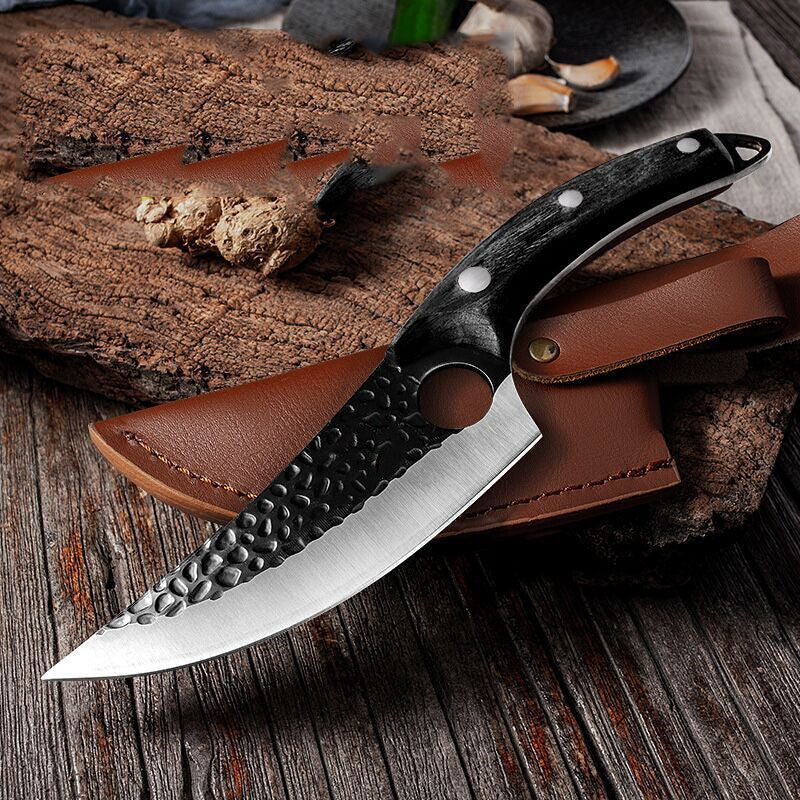 Professional Boning & Butcher Knife Set – 5CrMoV15 High Carbon Steel, Scimitar