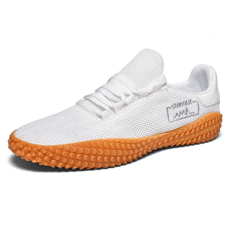 Spring and Summer Flying Woven Casual Shoes Large Men's Shoes Beathable Korean Forrest Gump Sneakers Smart Desion