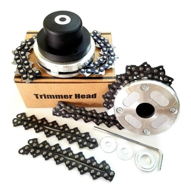 Brush Cutter Mowing Chain Head – Lawn Mower Replacement Cutting Attachment