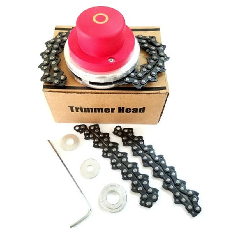 Brush Cutter Mowing Chain Head – Lawn Mower Replacement Cutting Attachment