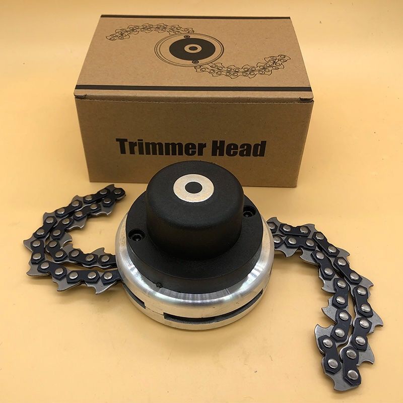 Brush Cutter Mowing Chain Head – Lawn Mower Replacement Cutting Attachment