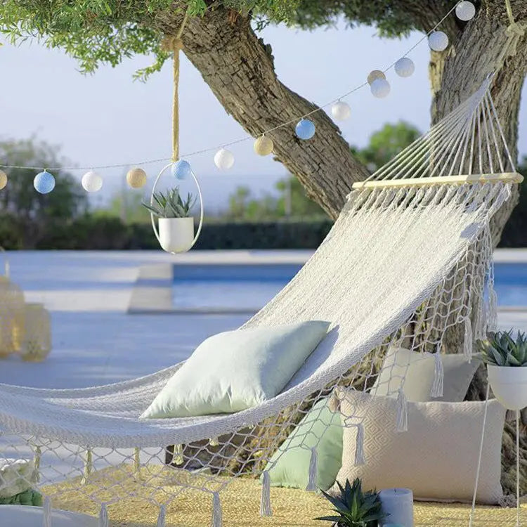 Hammock Tassel Lace Hanging Basket Swing Smart Desion