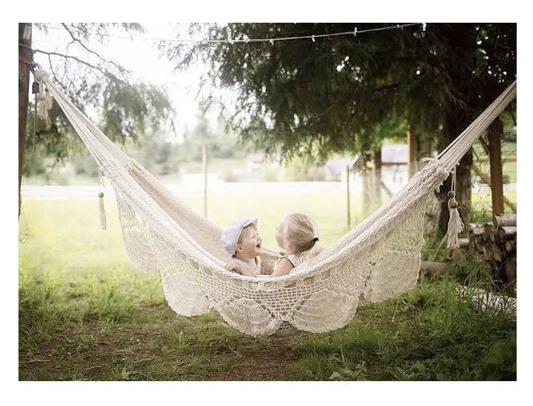 Hammock Tassel Lace Hanging Basket Swing Smart Desion