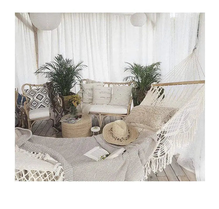 Hammock Tassel Lace Hanging Basket Swing Smart Desion