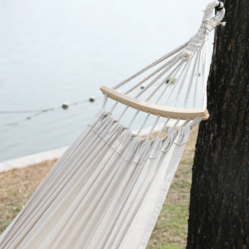 Outdoor Swing Poly-cotton Hammock Indoor Balcony Hanging Chair Outdoor Camping Hammock Smart Desion