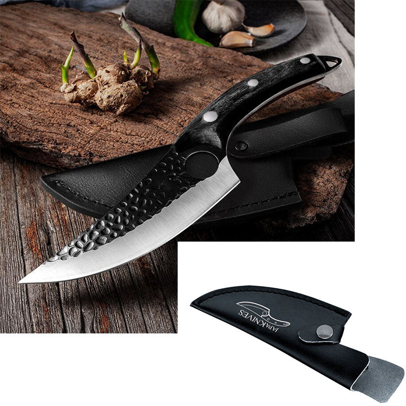 Professional Boning & Butcher Knife Set – 5CrMoV15 High Carbon Steel, Scimitar
