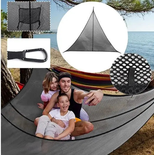Triangle Multiplayer Hammock, Camping Tree Tent Aerial Mat Smart Desion
