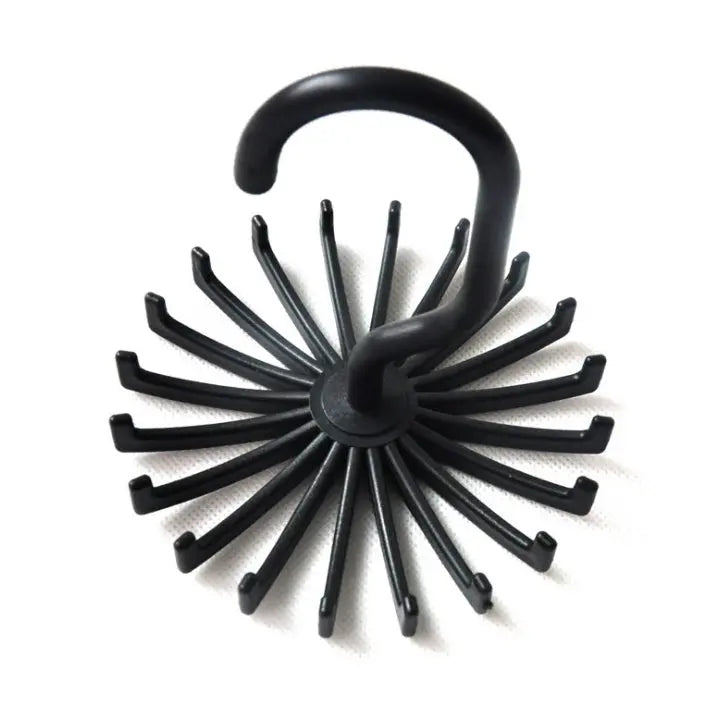 Plastic Portable Tie Rack For Closets Rotating Ties Hook Holder Belt Scarves Hanger For Men Women Clothing Organizer Smart Desion