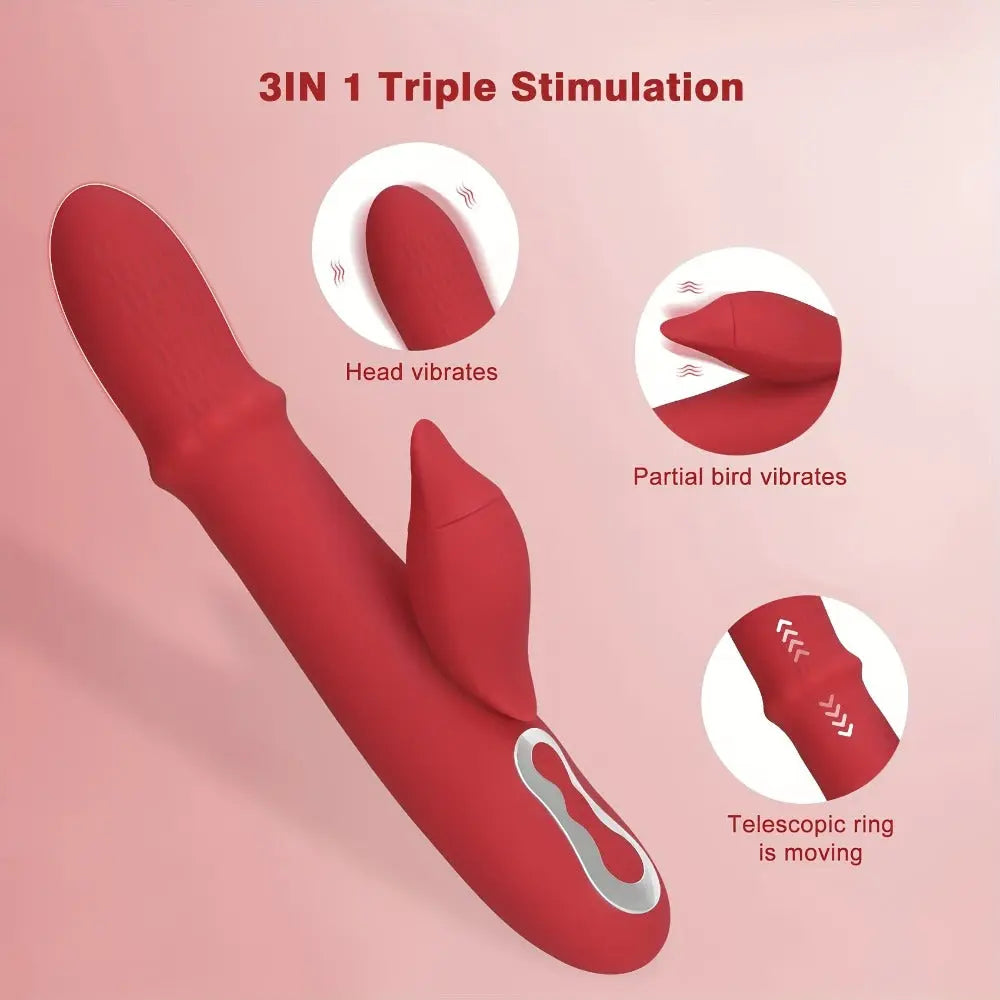 Women's Adult Products, Double Vibrator Masturbation Sticks Smart Desion
