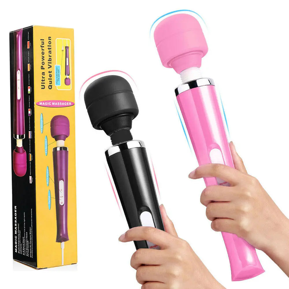 Handheld Massager 20 Speed Wand Vibrating Massage Magic Full Body Therapy Motor Smart Desion