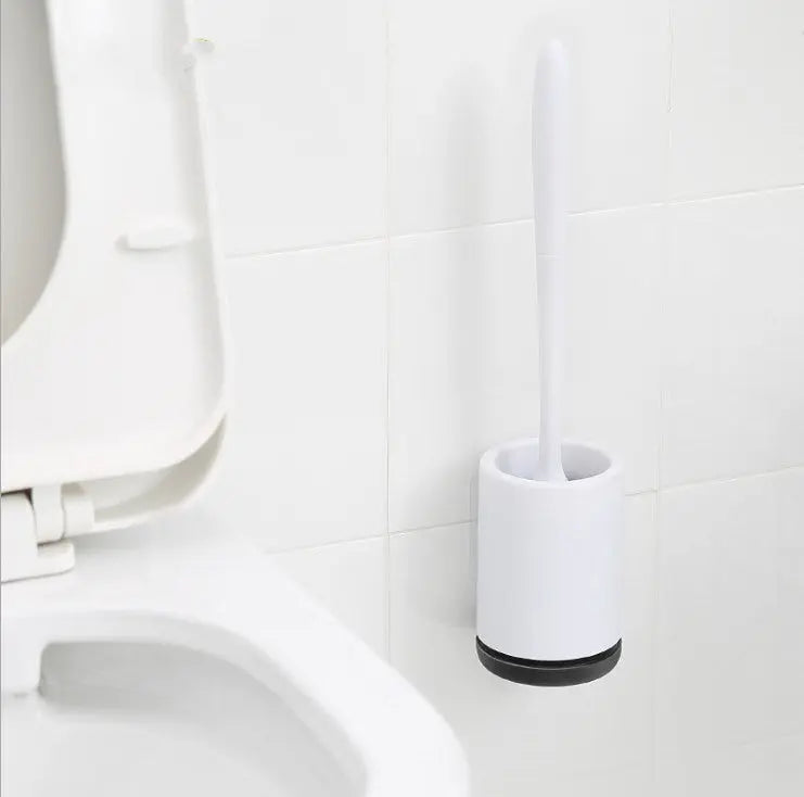 Non-stick Hair Soft Plastic Brush Head Toilet Smart Desion