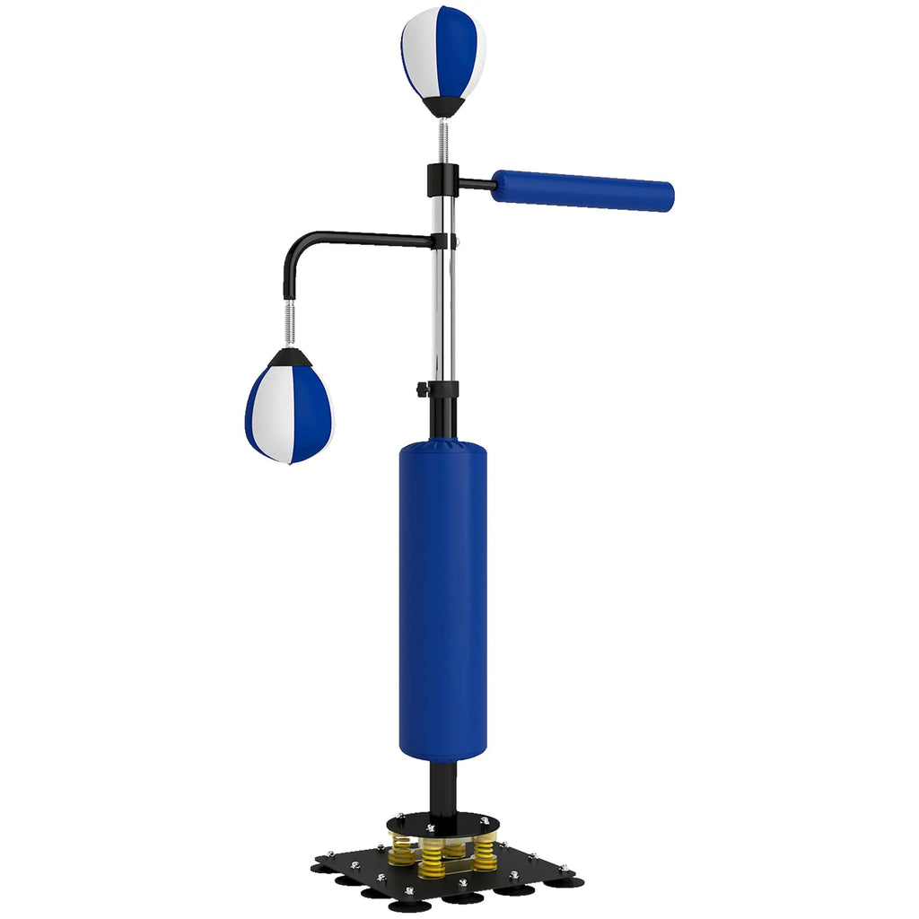 4.6'-6.7' Speed Bag Boxing Bag Stand, Reflex Bag Boxing Training Equipment, Speed Punching Bag, Blue Smart Desion