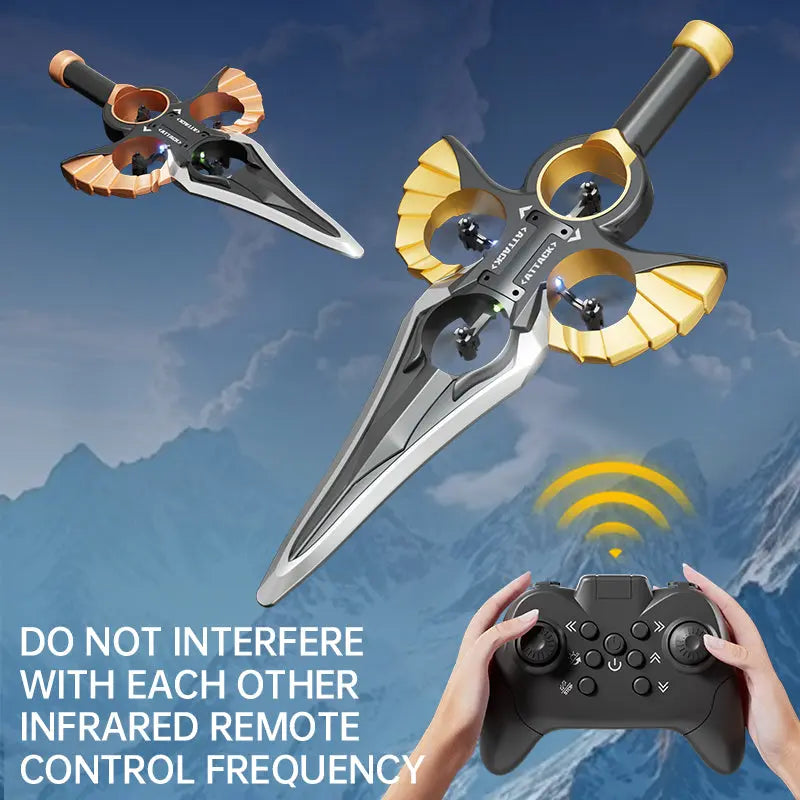 Gesture-Control Flying Sword Drone – Kids' RC Toy Smart Desion
