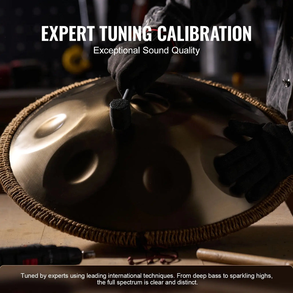 Handpan Drum 22 In 10 Notes D Minor Hand Drum Instrument With Mallet Smart Desion