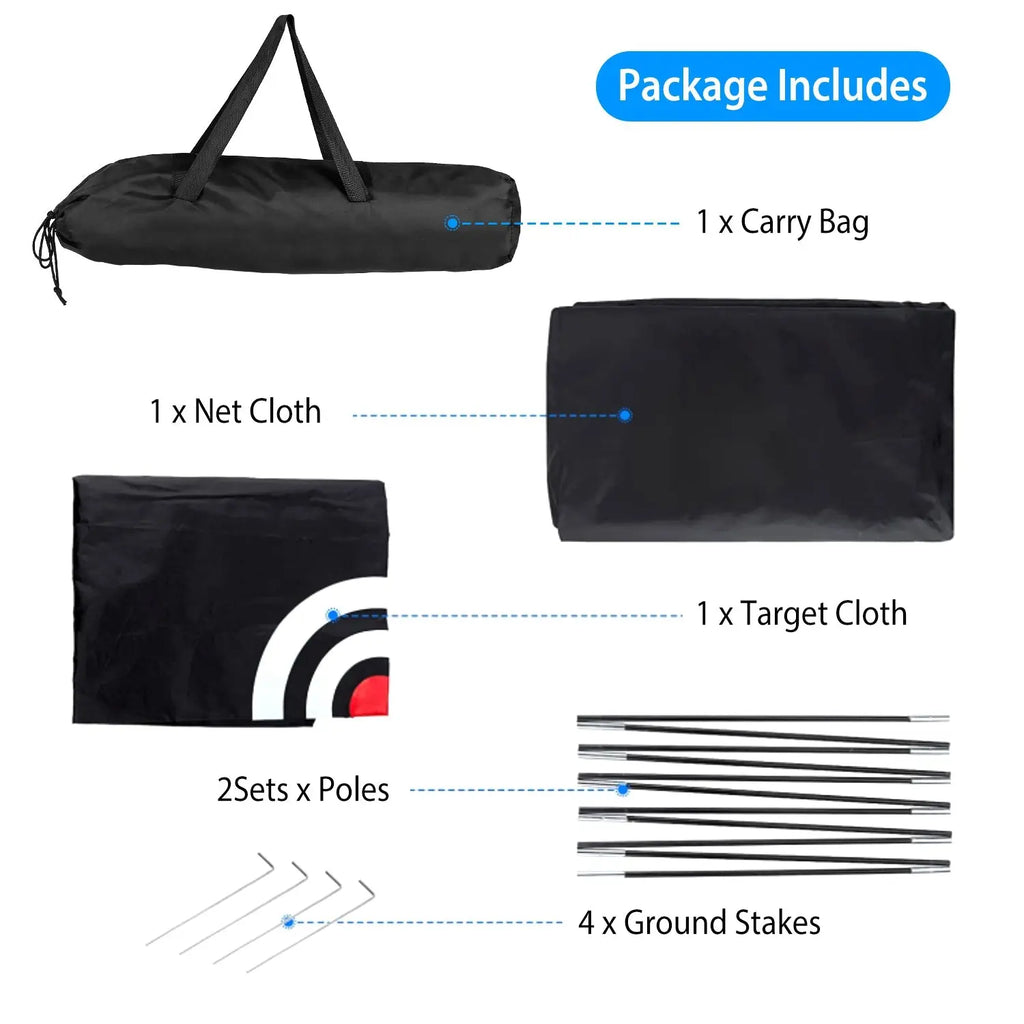 Golf Net Golf Training Aids Practice Nets Driving Hitting Nets With Target Cloth Carry Bag For Indoor Outdoor Sports Smart Desion
