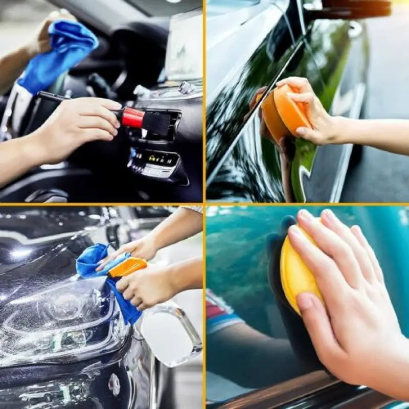 30PCS Car Detailing Wash Brush Set For Interior Exterior Wheels Car Cleaning Kit Smart Desion