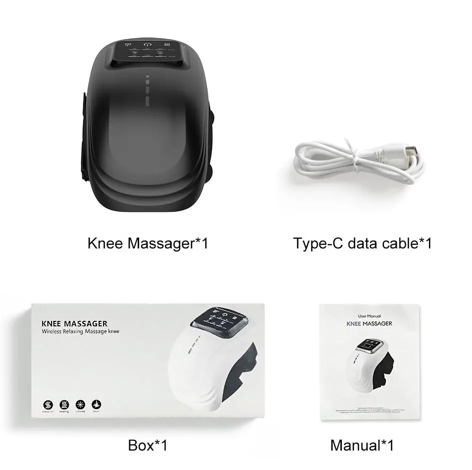 Intelligent Home Use Electric Intelligent Kneading Heating Knee Massager Rechargeable Pain Relief Infrared Laser Vibration Knee Massager Smart Desion