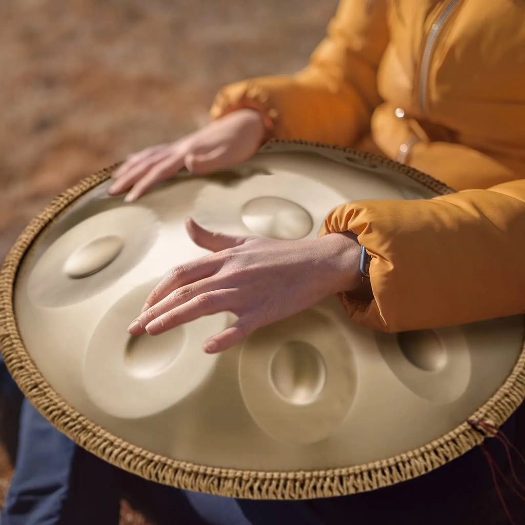 Handpan Drum 22 In 10 Notes D Minor Hand Drum Instrument With Mallet Smart Desion