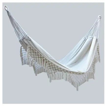 Double large canvas tassel hammock Smart Desion