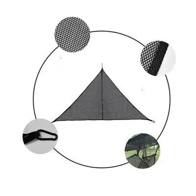 Triangle Multiplayer Hammock, Camping Tree Tent Aerial Mat Smart Desion