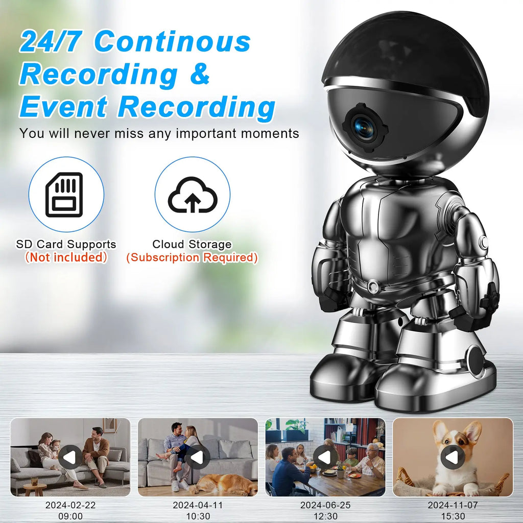 Smart Robot Camera 3MP IP Camera WIFI Robert Network CCTV HD Baby Monitor Remote Control Home Security Camera Smart Desion