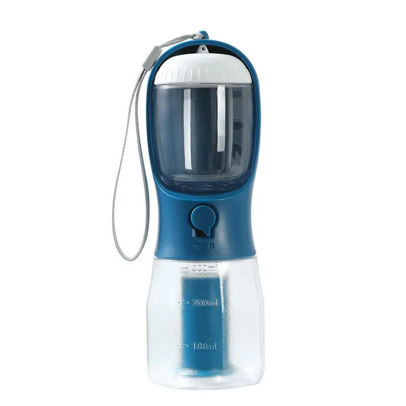 3-in-1 Portable Dog Water Cup with Food & Bag Dispenser Smart Desion