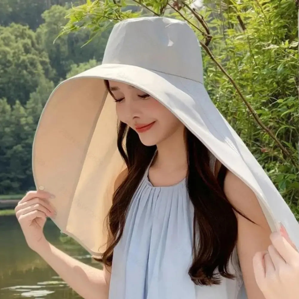 Beach Sun Hat, Neck UV Protection Sun Hat Smart Desion