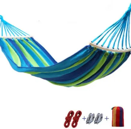 200x80cm Backpacking Hammock Portable Canvas Parachute Outdoor Single Hammock Smart Desion