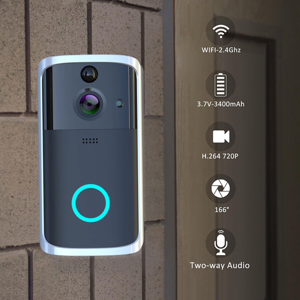 WiFi Video Doorbell Camera – HD Night Vision, Two-Way Audio, Remote Access