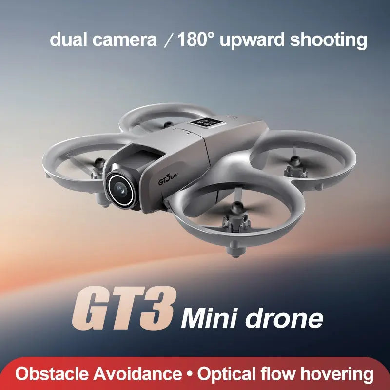 GT3 Mini Drone with Dual Cameras & Optical Flow Hover Smart Desion