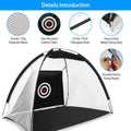 Golf Net Golf Training Aids Practice Nets Driving Hitting Nets With Target Cloth Carry Bag For Indoor Outdoor Sports Smart Desion