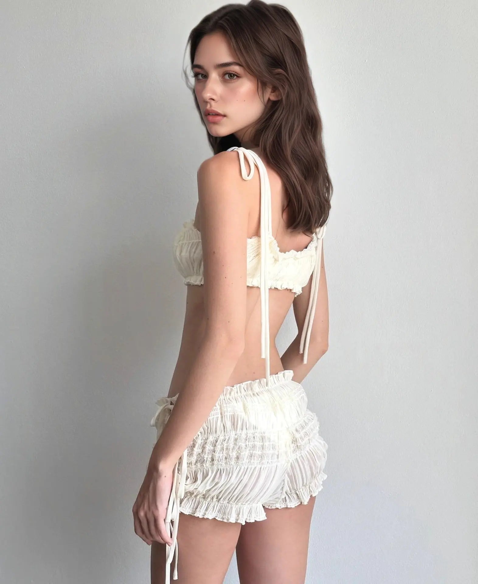 Split-style Vacation Three-piece Swimsuit With Straps Smart Desion