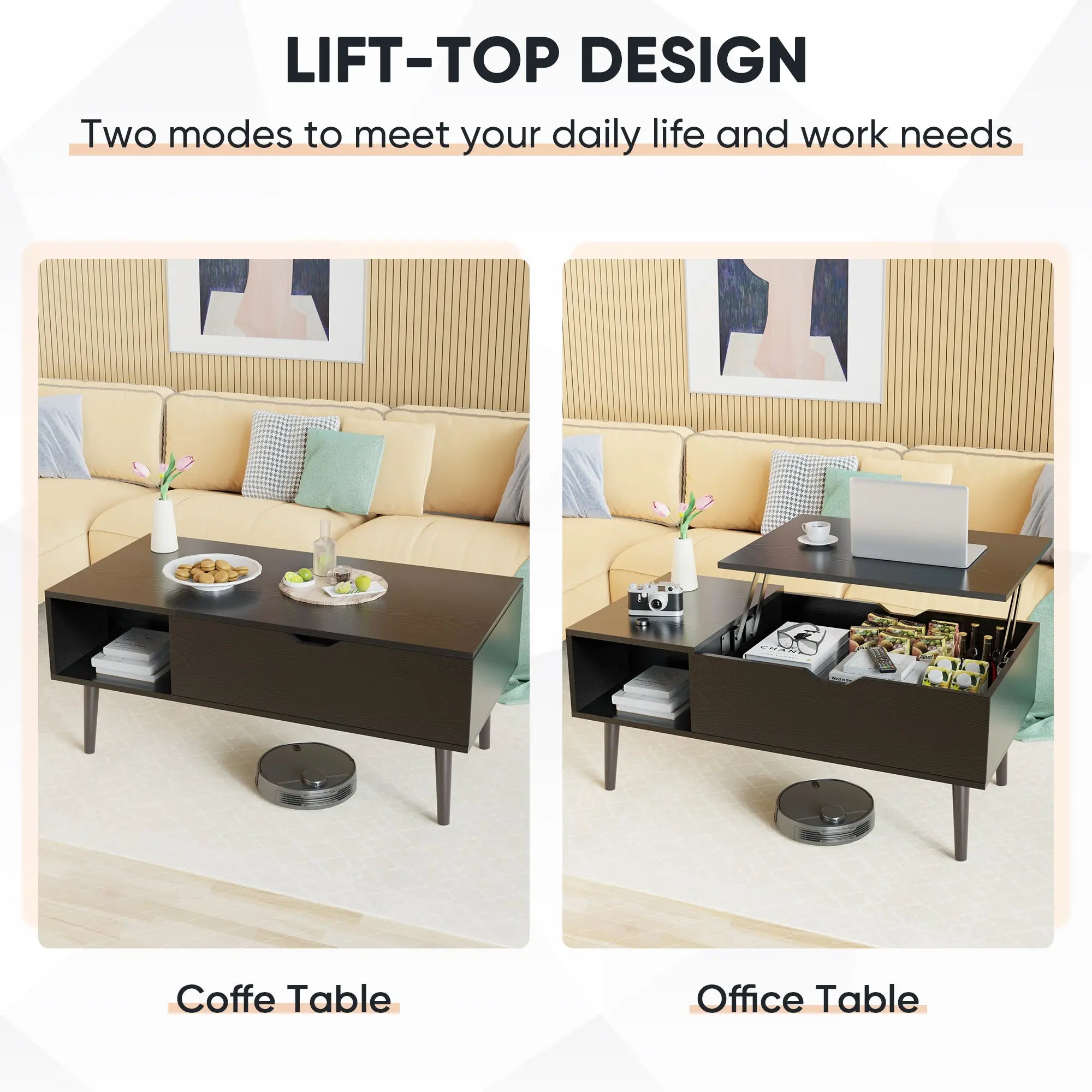 Living Room Table Coffee Table Smart Desion