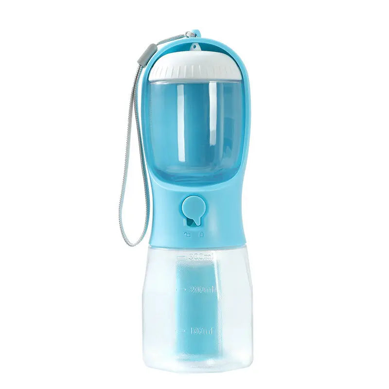 3-in-1 Portable Dog Water Cup with Food & Bag Dispenser Smart Desion