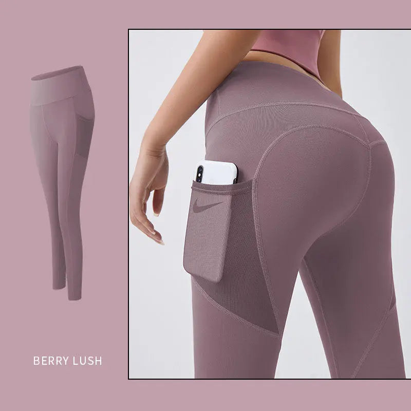 Yoga Pants Women With Pocket Leggings Sport Girl Gym Leggings Women Tummy Control Jogging Tights Female Fitness Pants Smart Desion