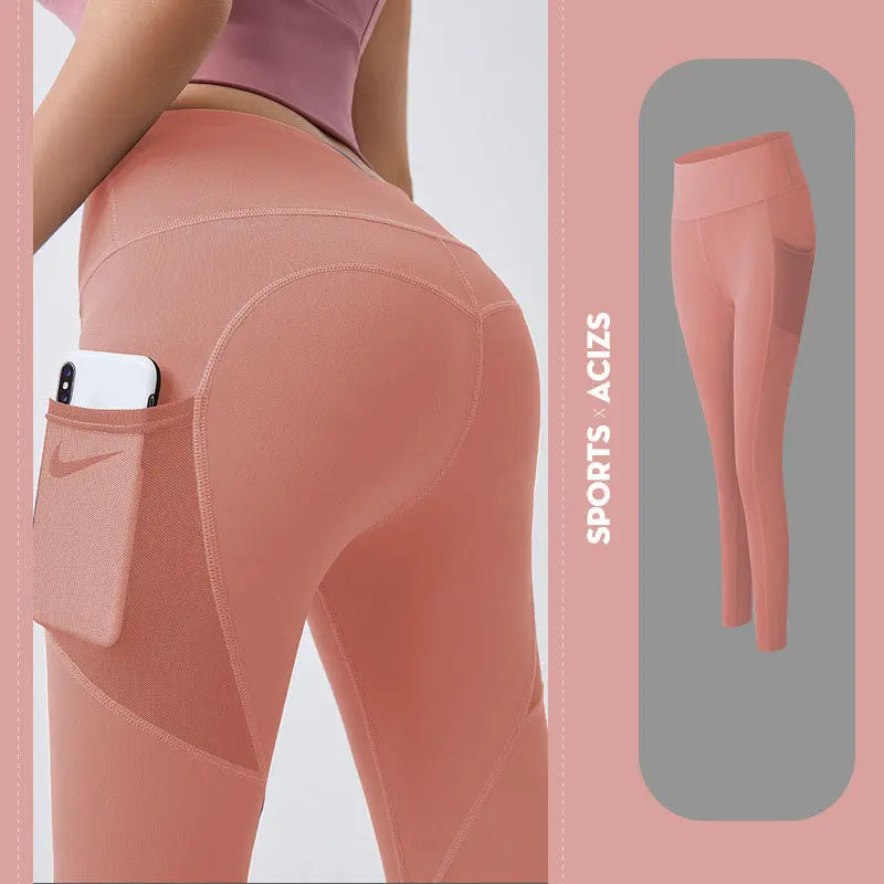 Yoga Pants Women With Pocket Leggings Sport Girl Gym Leggings Women Tummy Control Jogging Tights Female Fitness Pants Smart Desion