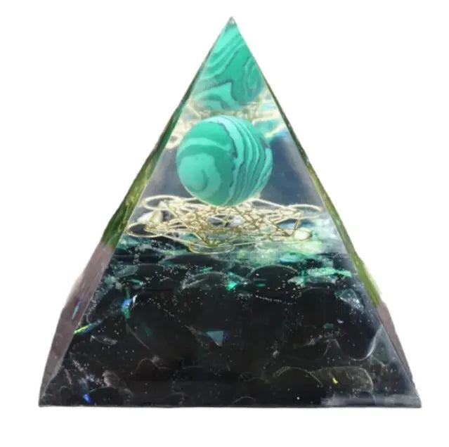 Pyramid Decoration Natural Crystal Gravel Energy Tower Smart Desion