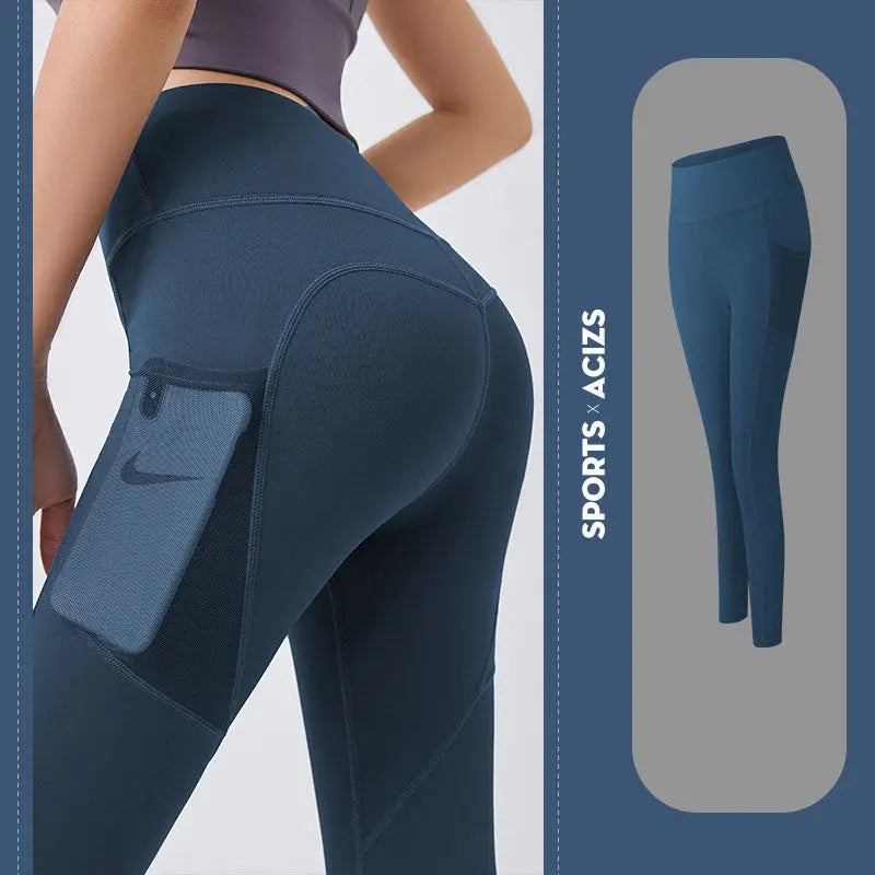 Yoga Pants Women With Pocket Leggings Sport Girl Gym Leggings Women Tummy Control Jogging Tights Female Fitness Pants Smart Desion