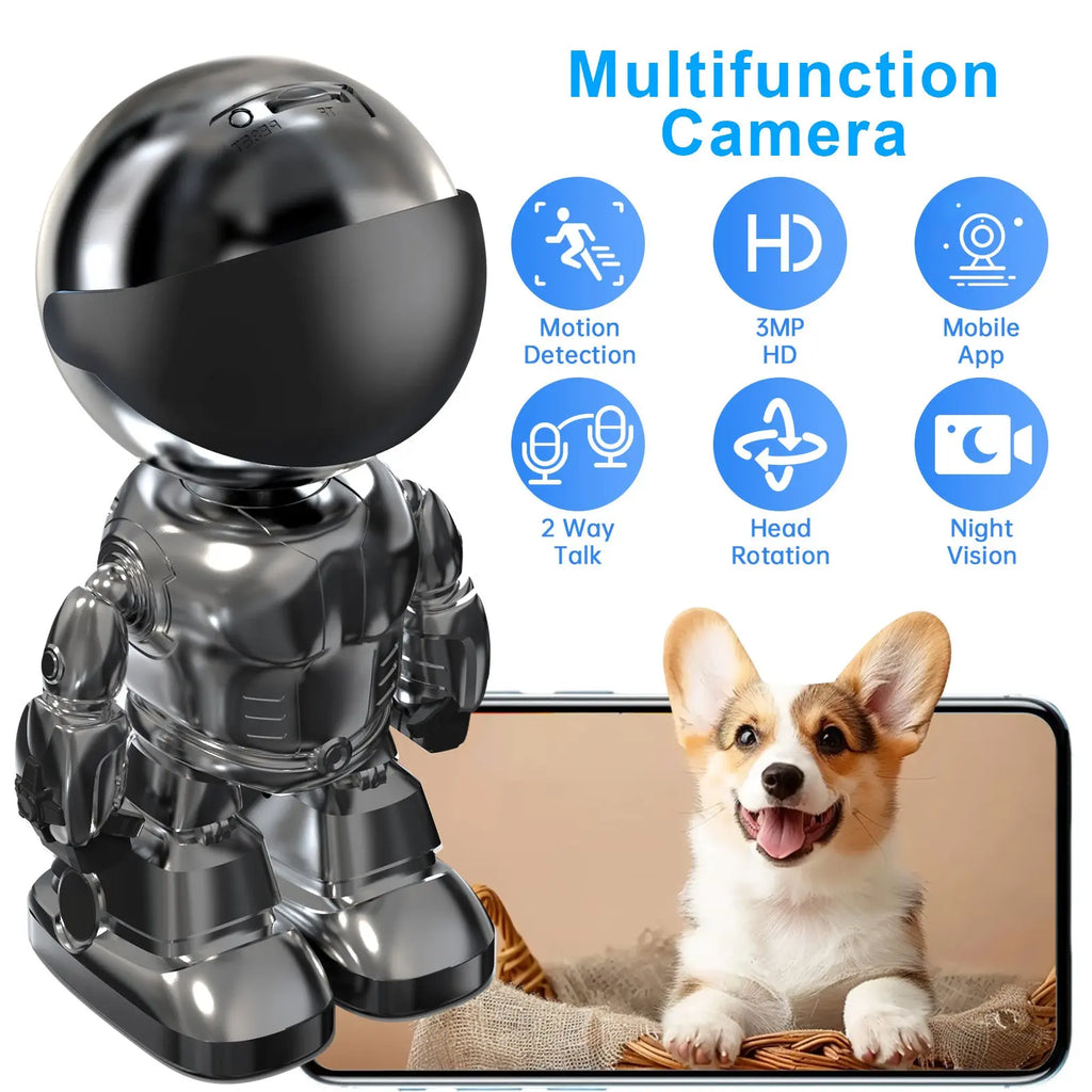 Smart Robot Camera 3MP IP Camera WIFI Robert Network CCTV HD Baby Monitor Remote Control Home Security Camera Smart Desion