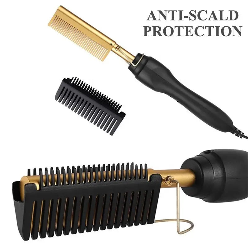 Press Comb Hot Comb Professional Hair Hot Comb Straightener Electric Hot Comb Smart Desion