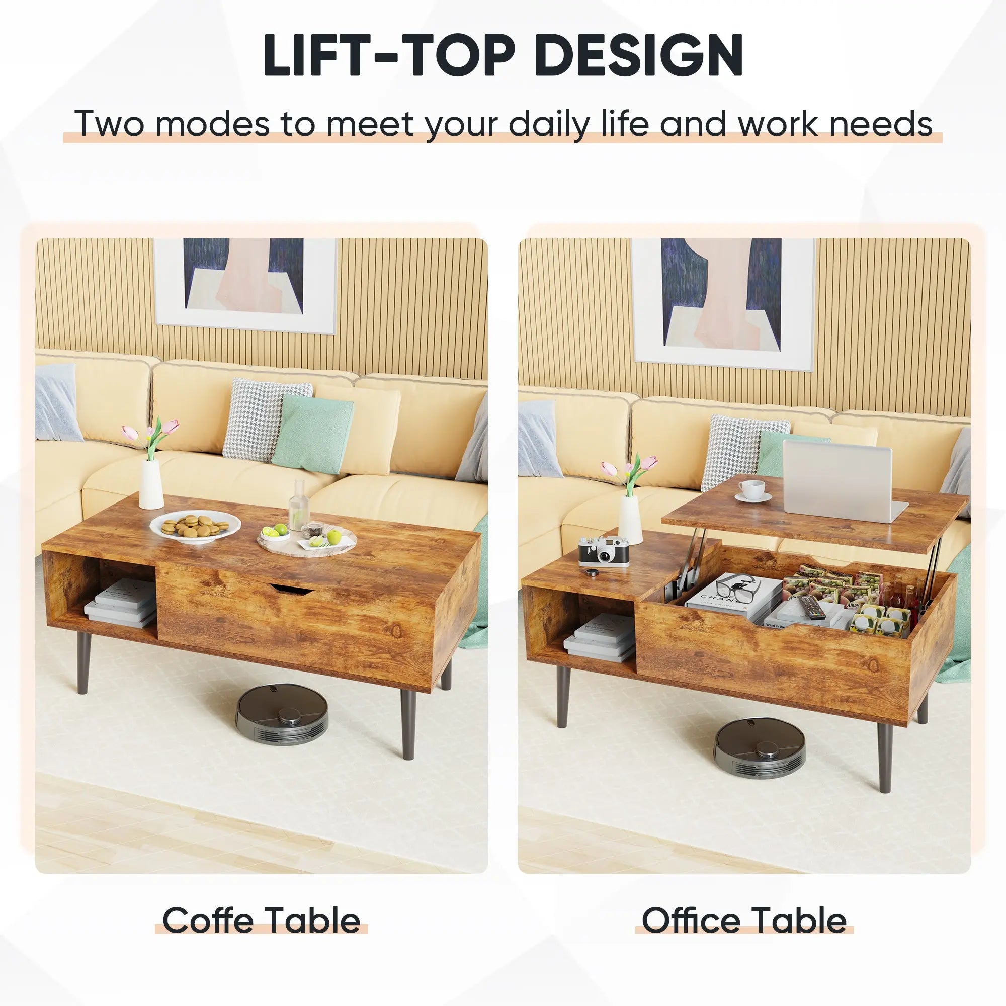 Living Room Table Coffee Table Smart Desion