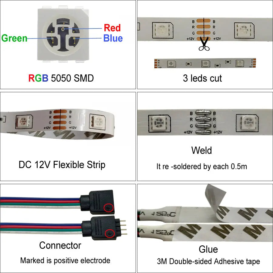 LED Strip Light RGB 5050 Smart Desion